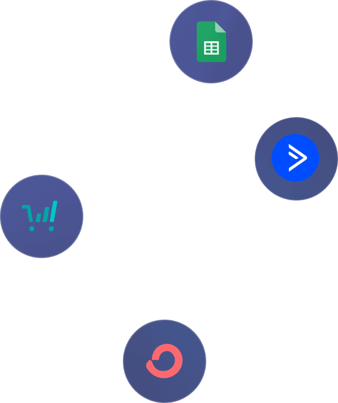 Integrations logos background image left